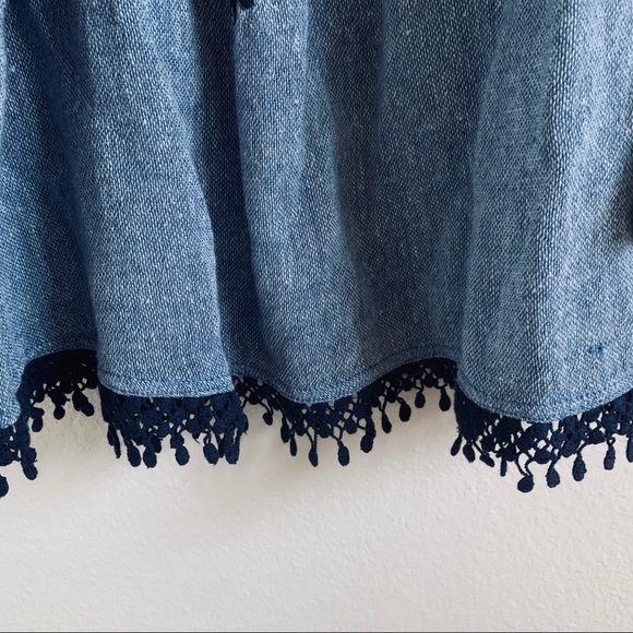 RUBY YAYA denim boho sequin top - Picture 4 of 8